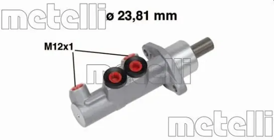 Hauptbremszylinder METELLI 05-0687 Bild Hauptbremszylinder METELLI 05-0687