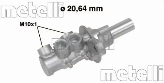 Hauptbremszylinder METELLI 05-0691 Bild Hauptbremszylinder METELLI 05-0691