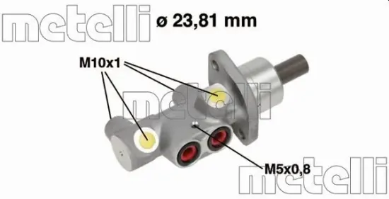 Hauptbremszylinder METELLI 05-0704 Bild Hauptbremszylinder METELLI 05-0704