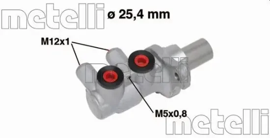 Hauptbremszylinder METELLI 05-0716 Bild Hauptbremszylinder METELLI 05-0716