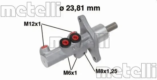 Hauptbremszylinder METELLI 05-0719 Bild Hauptbremszylinder METELLI 05-0719