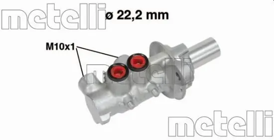 Hauptbremszylinder METELLI 05-0740 Bild Hauptbremszylinder METELLI 05-0740