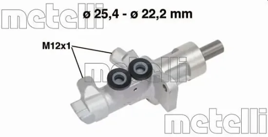 Hauptbremszylinder METELLI 05-0744 Bild Hauptbremszylinder METELLI 05-0744