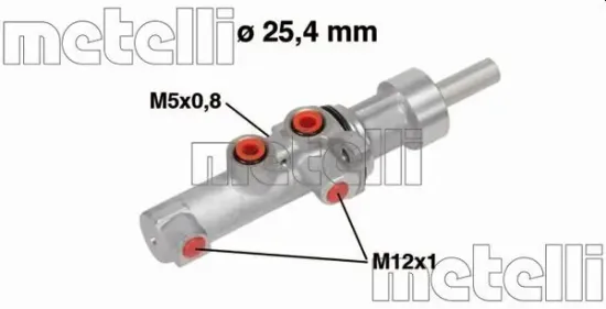 Hauptbremszylinder METELLI 05-0752 Bild Hauptbremszylinder METELLI 05-0752