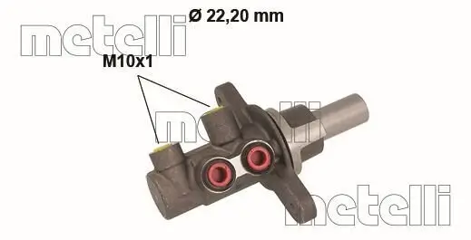 Hauptbremszylinder METELLI 05-0838 Bild Hauptbremszylinder METELLI 05-0838