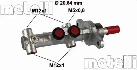 Hauptbremszylinder METELLI 05-0865 Bild Hauptbremszylinder METELLI 05-0865
