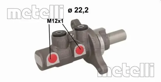 Hauptbremszylinder METELLI 05-1150 Bild Hauptbremszylinder METELLI 05-1150