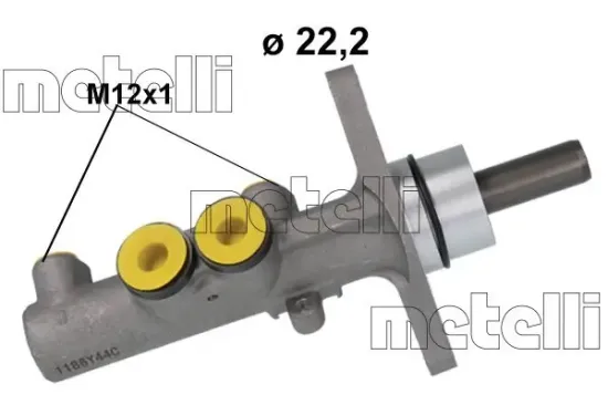 Hauptbremszylinder METELLI 05-1186 Bild Hauptbremszylinder METELLI 05-1186