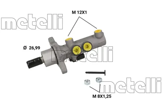 Hauptbremszylinder METELLI 05-1277 Bild Hauptbremszylinder METELLI 05-1277