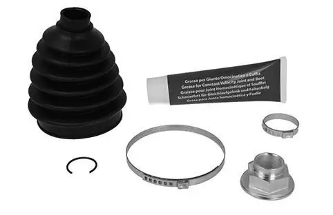 Faltenbalgsatz, Antriebswelle Vorderachse radseitig METELLI 13-0395 Bild Faltenbalgsatz, Antriebswelle Vorderachse radseitig METELLI 13-0395