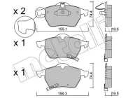 Bremsbelagsatz, Scheibenbremse Vorderachse METELLI 22-0118-1