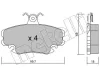 Bremsbelagsatz, Scheibenbremse Vorderachse METELLI 22-0120-0