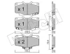 Bremsbelagsatz, Scheibenbremse METELLI 22-0129-0