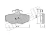 Bremsbelagsatz, Scheibenbremse METELLI 22-0131-0