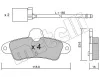 Bremsbelagsatz, Scheibenbremse Hinterachse METELLI 22-0143-0K