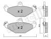 Bremsbelagsatz, Scheibenbremse Hinterachse METELLI 22-0165-0