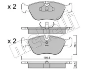 Bremsbelagsatz, Scheibenbremse METELLI 22-0182-0