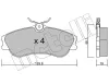 Bremsbelagsatz, Scheibenbremse Vorderachse METELLI 22-0217-1
