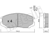 Bremsbelagsatz, Scheibenbremse Vorderachse METELLI 22-0221-1