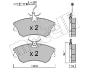 Bremsbelagsatz, Scheibenbremse METELLI 22-0222-0