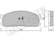 Bremsbelagsatz, Scheibenbremse METELLI 22-0232-0