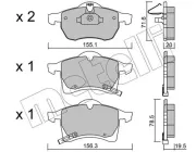 Bremsbelagsatz, Scheibenbremse METELLI 22-0258-0