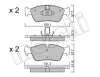 Bremsbelagsatz, Scheibenbremse Vorderachse METELLI 22-0260-0