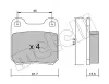 Bremsbelagsatz, Scheibenbremse METELLI 22-0275-0