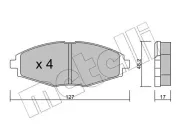 Bremsbelagsatz, Scheibenbremse METELLI 22-0293-0