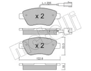 Bremsbelagsatz, Scheibenbremse Vorderachse METELLI 22-0321-3