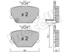 Bremsbelagsatz, Scheibenbremse Vorderachse METELLI 22-0341-0