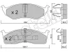 Bremsbelagsatz, Scheibenbremse Vorderachse METELLI 22-0356-0
