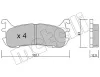 Bremsbelagsatz, Scheibenbremse Hinterachse METELLI 22-0393-0