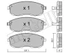 Bremsbelagsatz, Scheibenbremse Vorderachse METELLI 22-0404-0