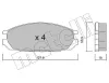 Bremsbelagsatz, Scheibenbremse Hinterachse METELLI 22-0409-0