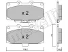 Bremsbelagsatz, Scheibenbremse Vorderachse METELLI 22-0413-0
