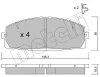 Bremsbelagsatz, Scheibenbremse Vorderachse METELLI 22-0434-0