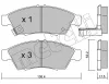 Bremsbelagsatz, Scheibenbremse Vorderachse METELLI 22-0437-0