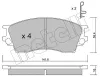 Bremsbelagsatz, Scheibenbremse METELLI 22-0473-0