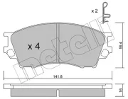 Bremsbelagsatz, Scheibenbremse METELLI 22-0473-0