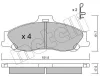 Bremsbelagsatz, Scheibenbremse METELLI 22-0479-0