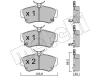Bremsbelagsatz, Scheibenbremse Vorderachse METELLI 22-0521-0
