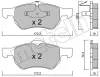 Bremsbelagsatz, Scheibenbremse Vorderachse METELLI 22-0523-0