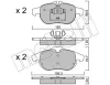 Bremsbelagsatz, Scheibenbremse Vorderachse METELLI 22-0540-0