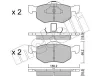 Bremsbelagsatz, Scheibenbremse Vorderachse METELLI 22-0609-0
