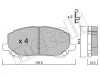 Bremsbelagsatz, Scheibenbremse Vorderachse METELLI 22-0616-0