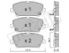 Bremsbelagsatz, Scheibenbremse Vorderachse METELLI 22-0728-0