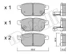 Bremsbelagsatz, Scheibenbremse Hinterachse METELLI 22-0746-0