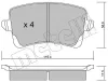 Bremsbelagsatz, Scheibenbremse Hinterachse METELLI 22-0776-0