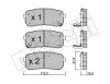 Bremsbelagsatz, Scheibenbremse METELLI 22-0786-0